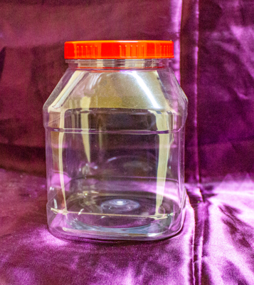 Wide Mouth 1.5 L Square PET Jar with 90 mm Cap