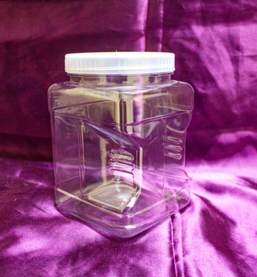 Wide Mouth 1.5L Square Grip Jar with 90 mm Cap