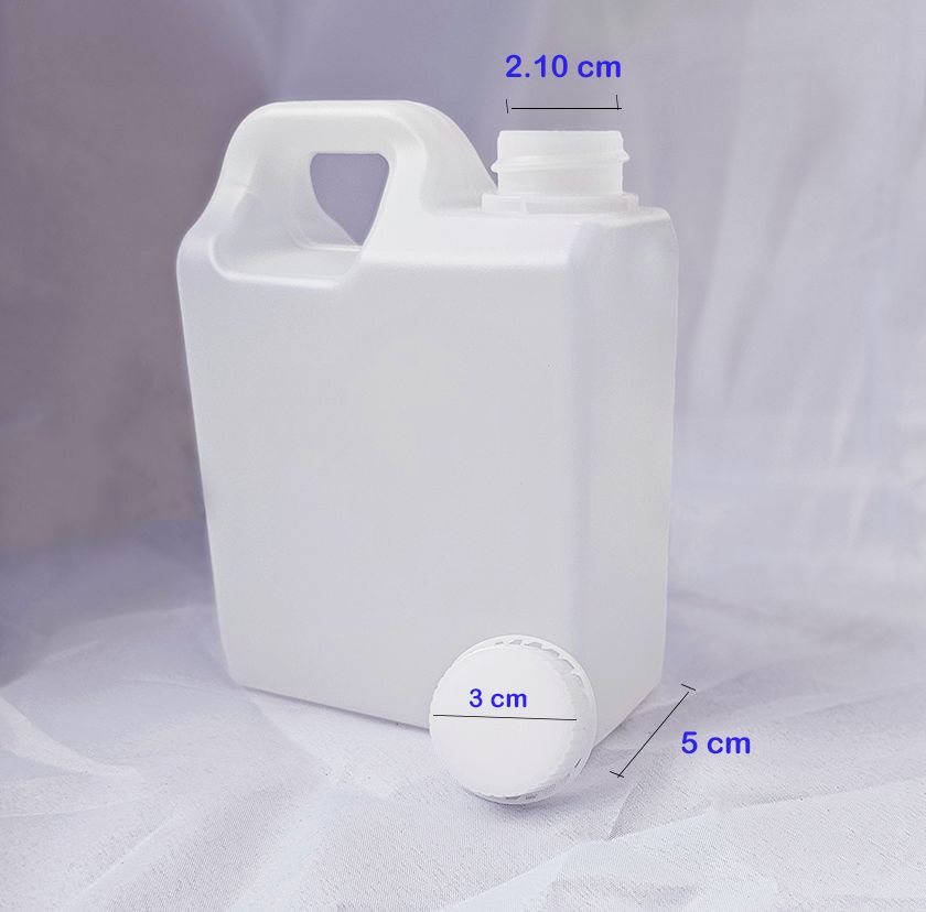 JERRY02 Jerry can 500 mL HDPE Food Grade Plastic Natural Top Handle with Tamper Proof Cap
