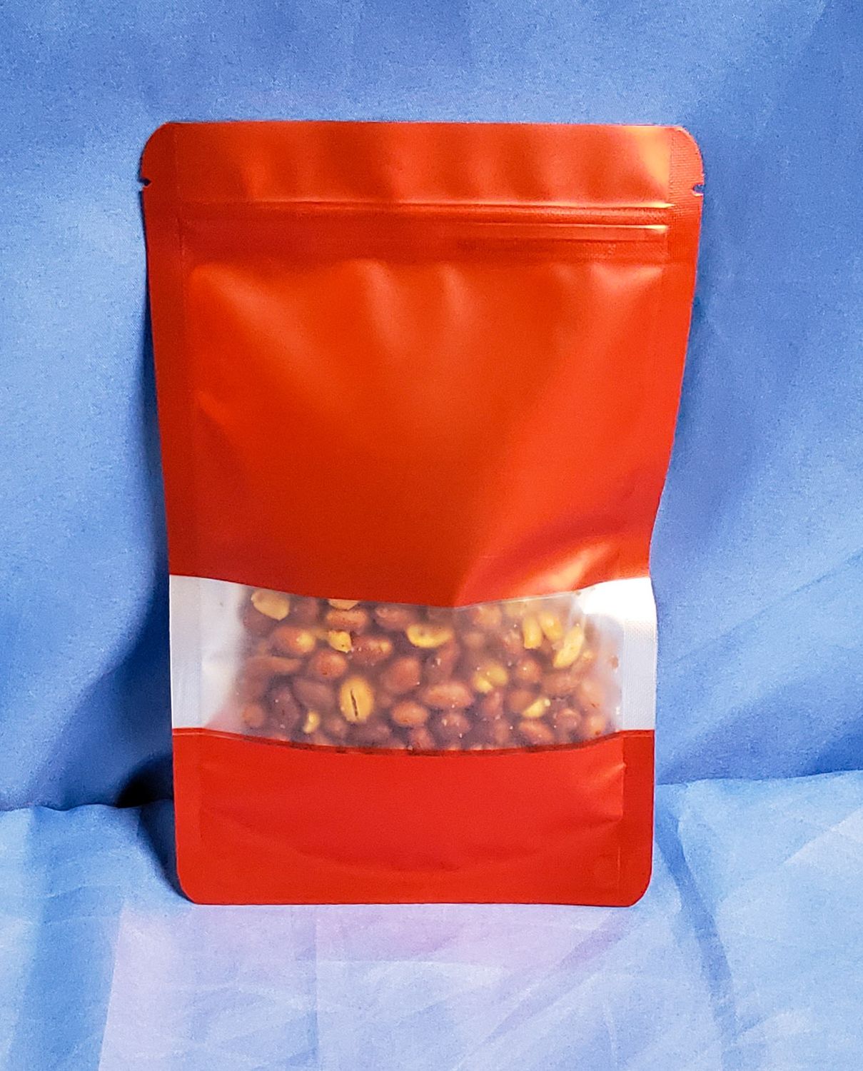 Storage Bag Black/Red Stand Up Seal Pouch / Bag 12 cm x 20 cm 450mL