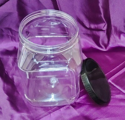A075 Wide Mouth 3 Liters Square Pet Jar with 120 mm Cap