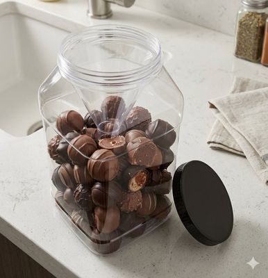 Wide Mouth 5.0L Square Pet Jar with 120 mm Cap