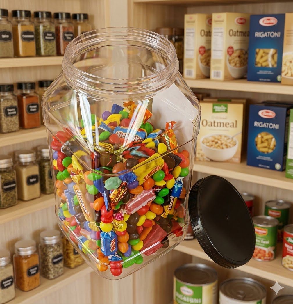 Wide Mouth 5.0L Square Pet Jar with 120 mm Cap