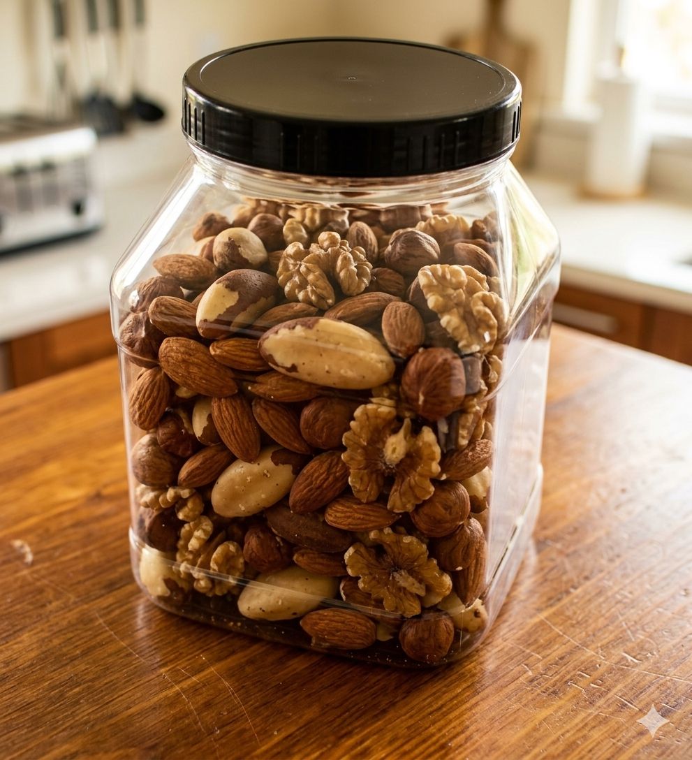 Wide Mouth 1.5 L Square PET Jar with 90 mm Cap
