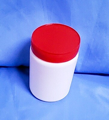 Wide Mouth White 1000 grams Packer Bottle with Red Cap
