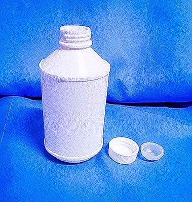 White Brake Fluid Type Industrial Bottle with Cap and Plug 250 ml