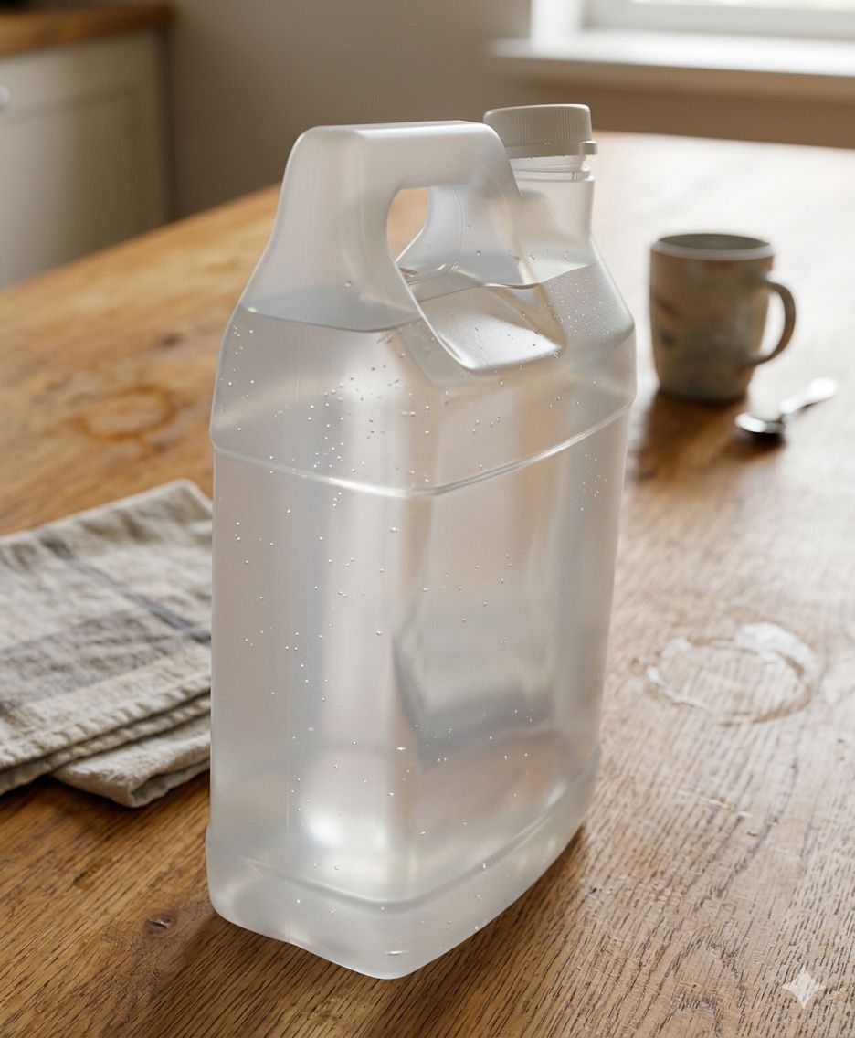 Slim Type 4L Container (Natural) with Cover and Liner