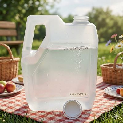 Natural Side Handle Container 4L Capacity with Cap