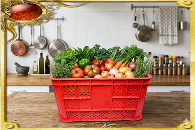 Heavy Duty Multi-purpose Stackable Red Plastic Crate