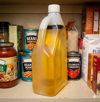 Plastic Container 2L Capacity (Natural) with Cover and Liner