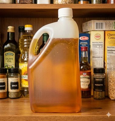 Plastic Container 2L Capacity (Natural) with Cover and Liner
