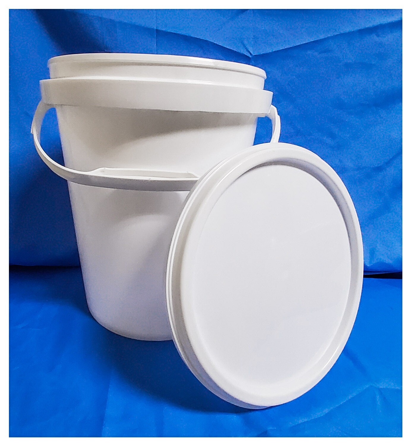 Heavy Duty Wide Mouth White Pail with Tamper Proof Seal Lid 20 Liters