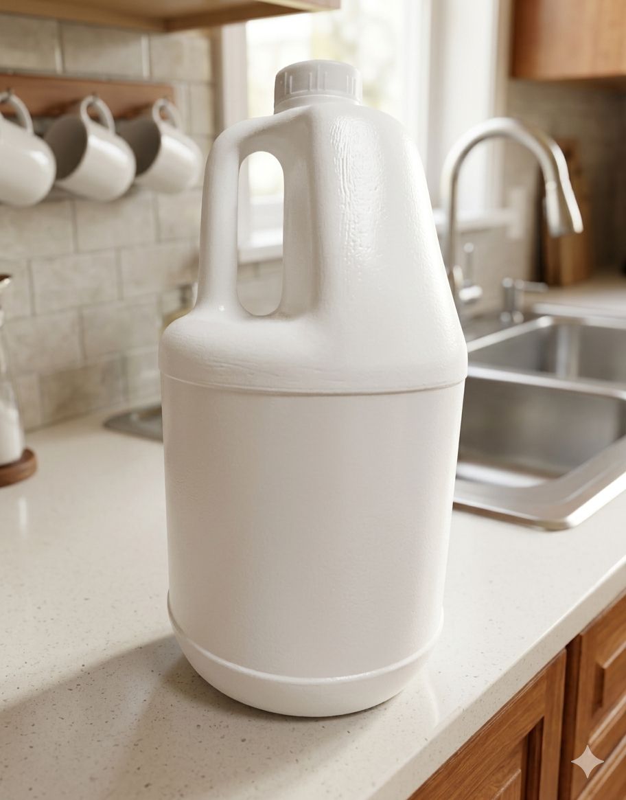 White Round Industrial Gallon 3.78 liter