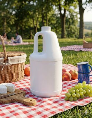 White Round Industrial Gallon 3.78 liter