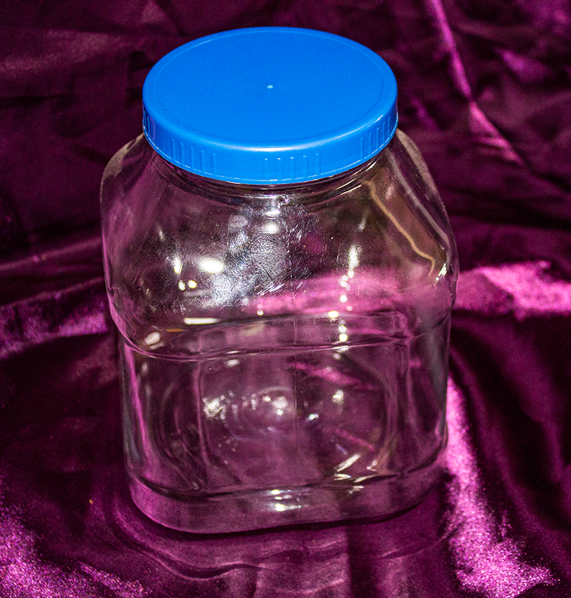 PET Plastic 2 Liter Wide Mouth Square Jar with Induction Liner and 90 mm Cap