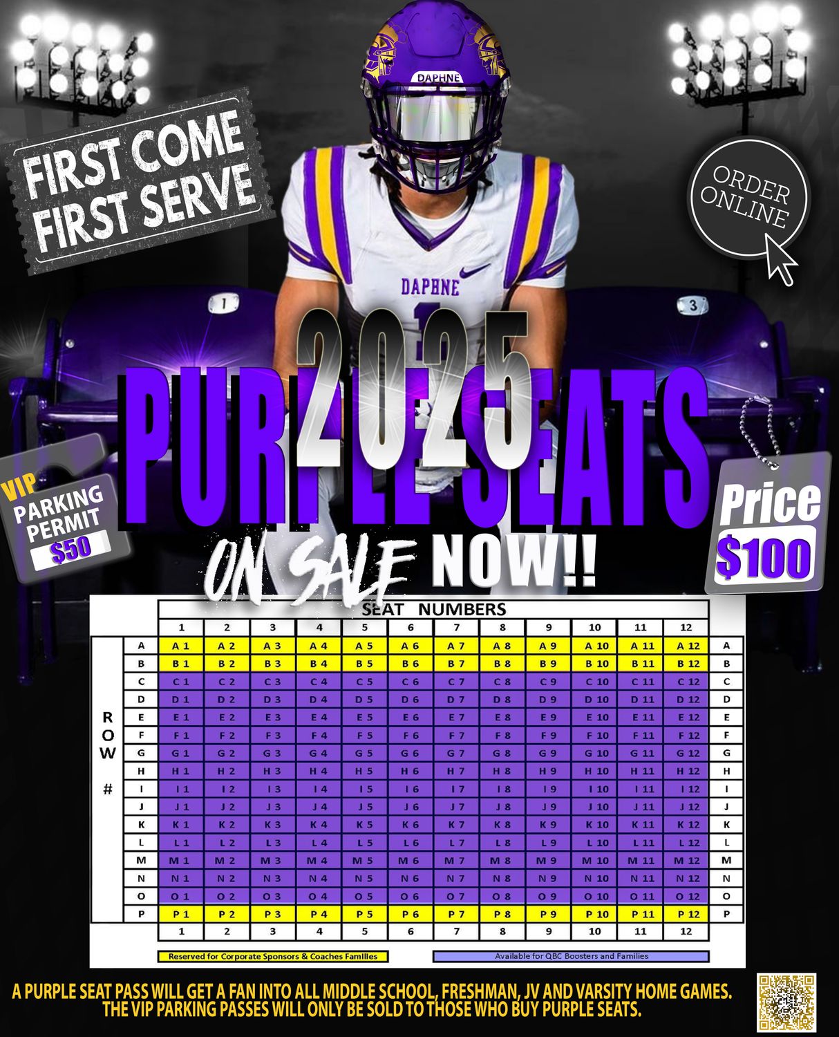 2025 PURPLE SEATS/VIP PASSES