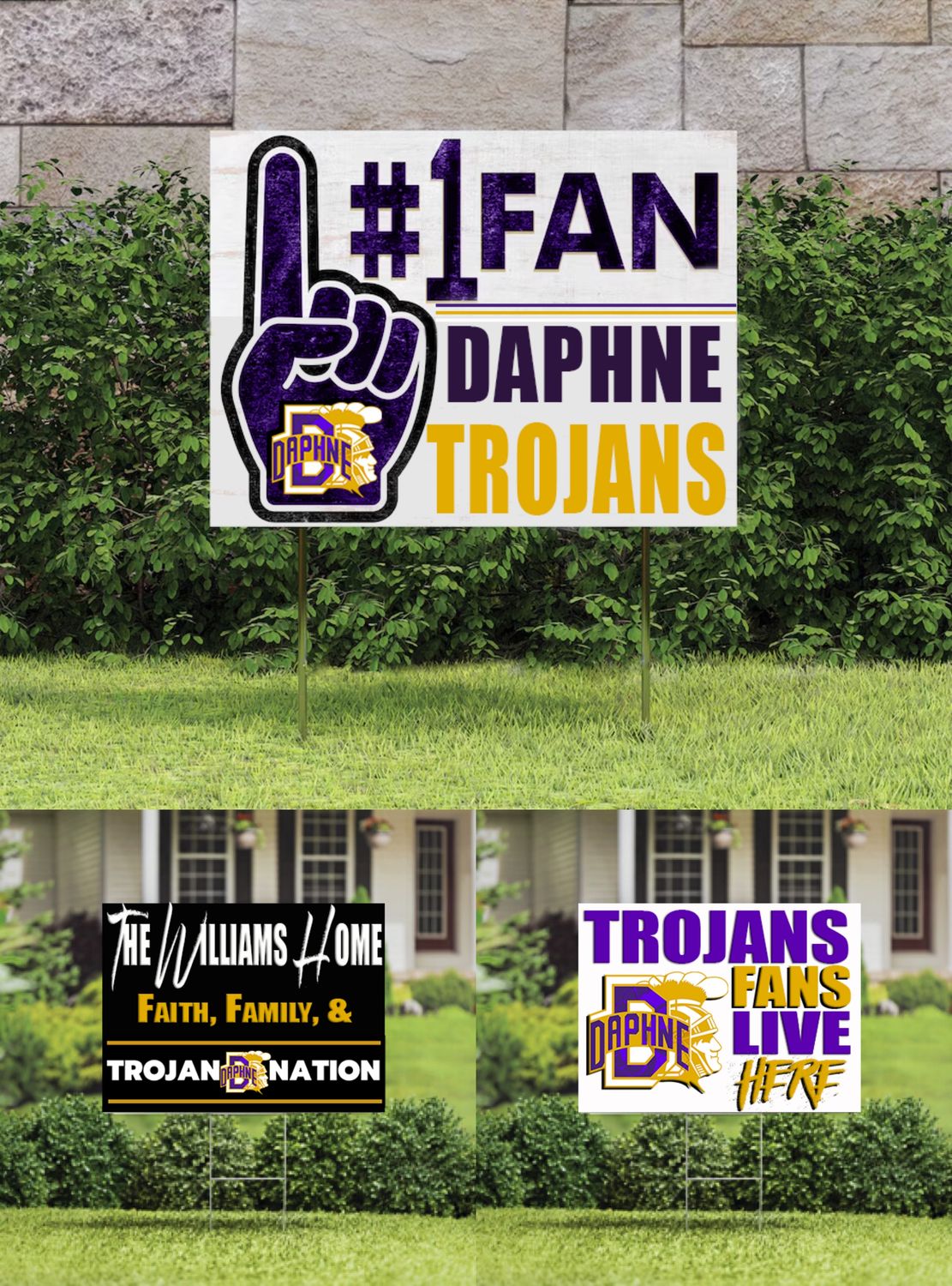 TROJAN FAN Yard Signs