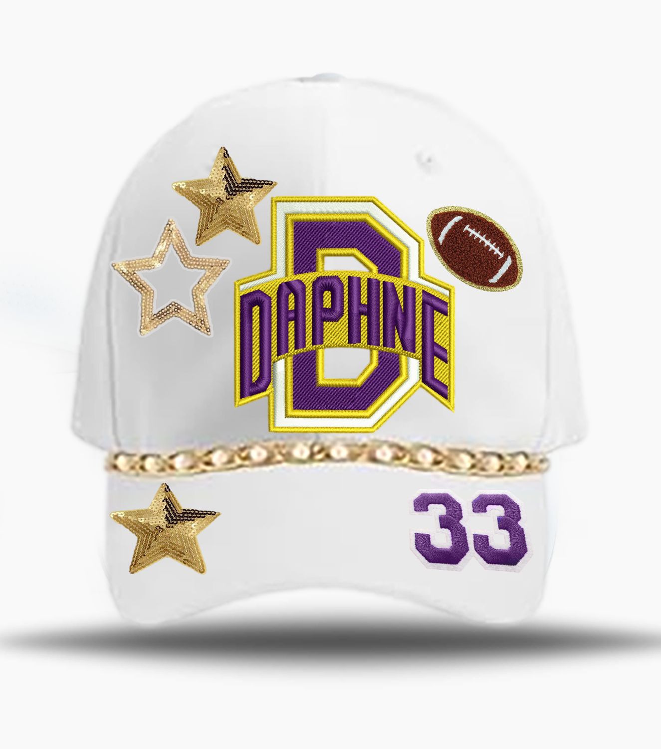 Custom Daphne D Embroidered Trucker Hat