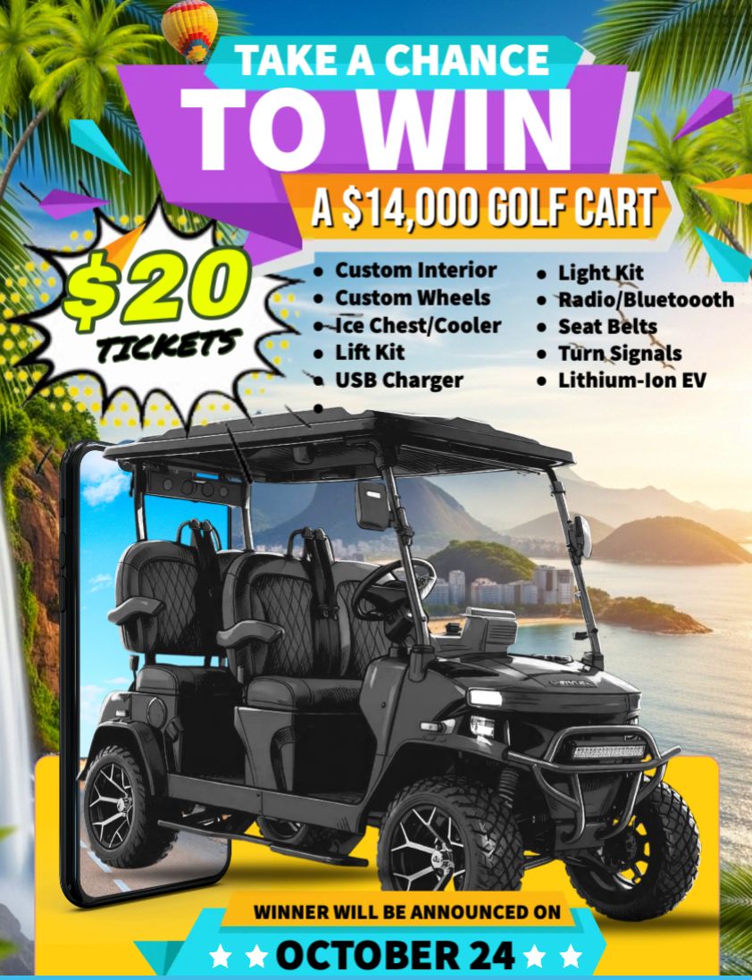 '26 Golf Cart RAFFLE 🎫