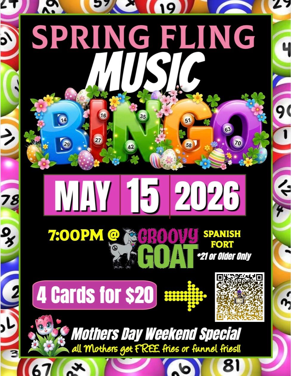 MUSIC BINGO NIGHT (5-15-26)