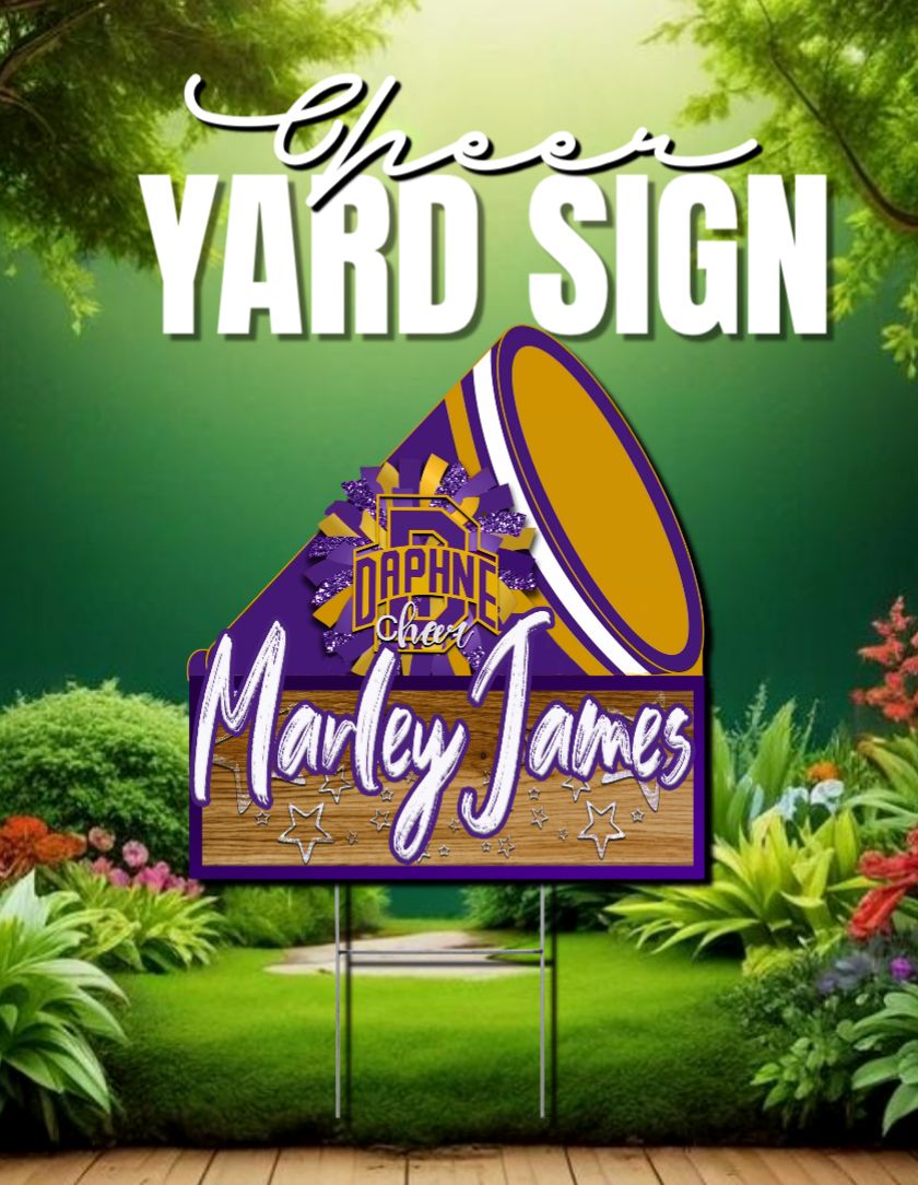 2026 Trojan Cheer Yard Sign