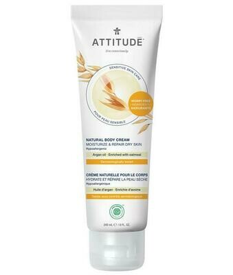 Attitude | Body Cream | Sensitive Skin | Moisturize & Repair Dry Skin| Argan oil