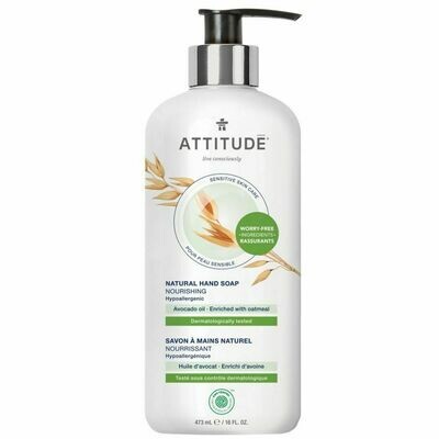 Attitude | Liquid Hand Soap | Sensitive Skin | Avocado Oil
