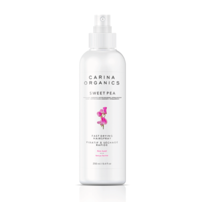 Carina Organics | Hair Spray | Fast Drying | Sweet Pea