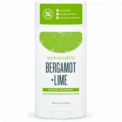 Schmidt&#39;s |  Deodorant | Bergamot &amp; Lime