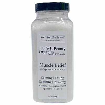LUVU Beauty | Bath Salt | Muscle Relief