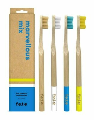 From Earth To Earth | Toothbrush Pack | Adult | Medium | Multicolour