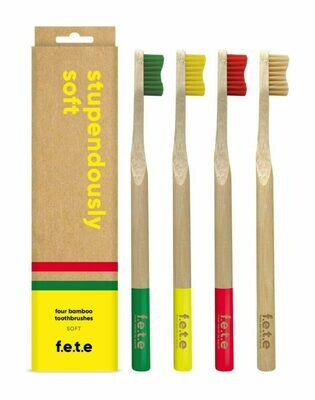 From Earth To Earth | Toothbrush Pack | Adult | Soft | Multicolour