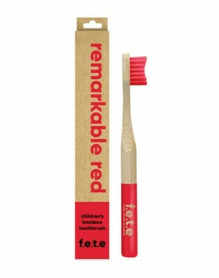 From Earth To Earth | Bamboo Toothbrush | Kids | Soft | Red