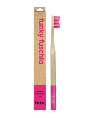 From Earth To Earth | Bamboo Toothbrush | Adult | Firm | Fuschia