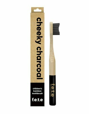 From Earth To Earth | Bamboo Toothbrush | Kids | Soft | Charcoal