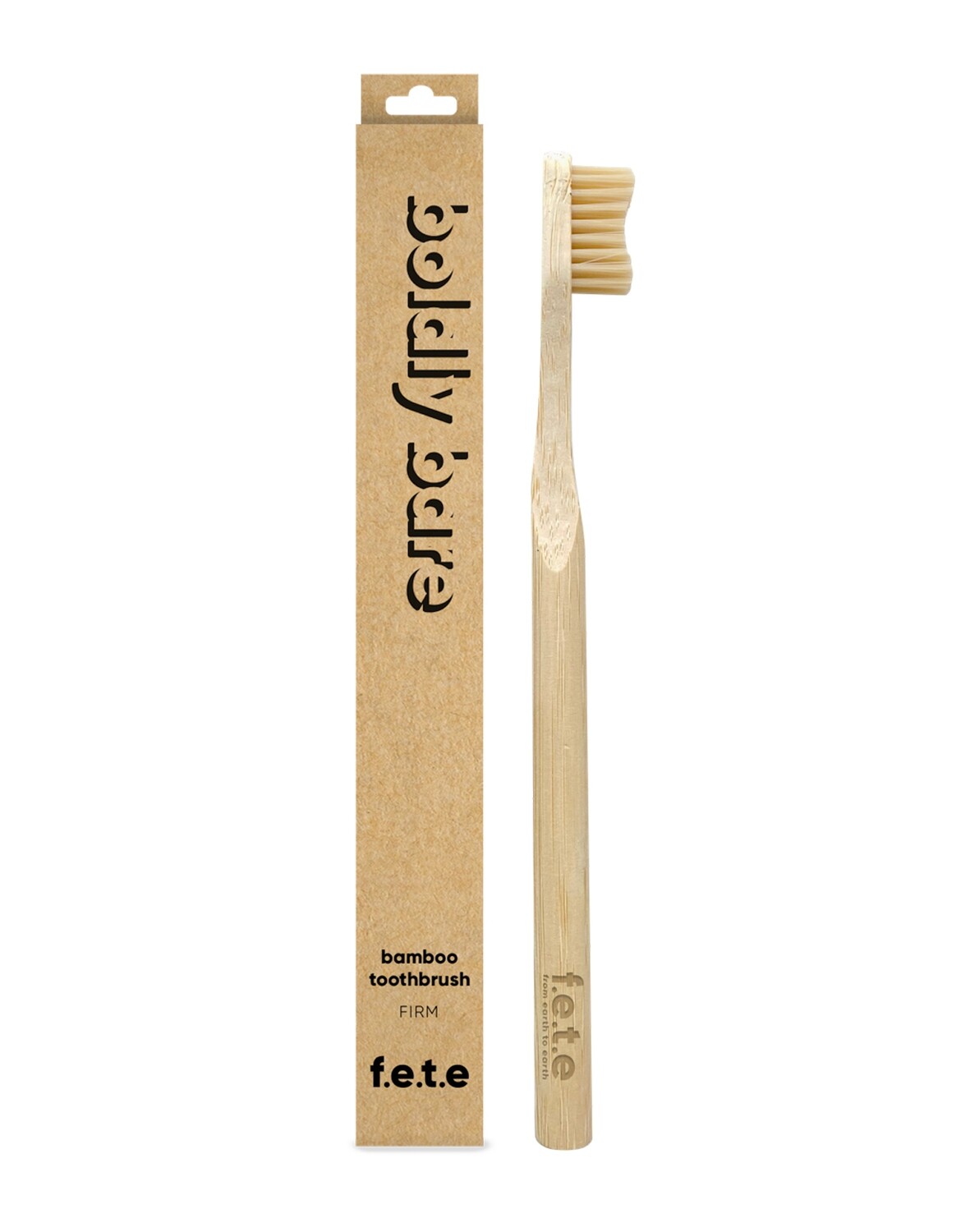 From Earth To Earth | Bamboo Toothbrush | Adult | Medium | Natural