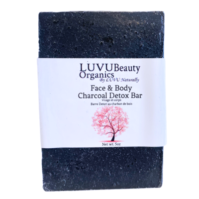 LUVU Beauty | Bar Soap | Face & Body | Charcoal Detox