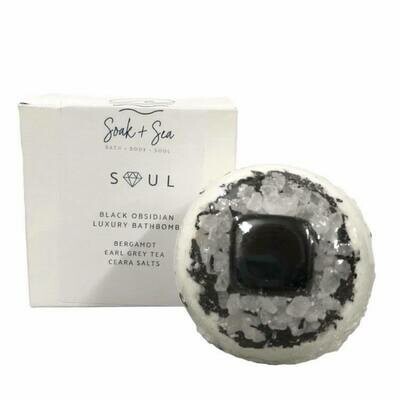 Soak & Sea | Luxury Bath Bomb | Black Obsidian