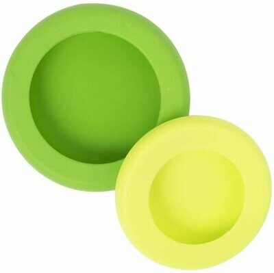 Food Huggers | Reusable | Silicone Food Savers | 2 Pack | Citrus