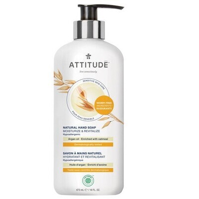 Attitude | Liquid Hand Soap | Sensitive Skin | Argan Oil