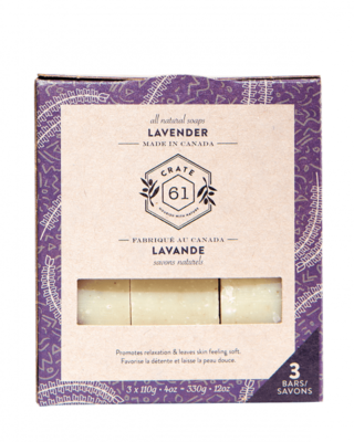 Crate 61 Organics | Bar Soap | Lavender l | 3 Pack