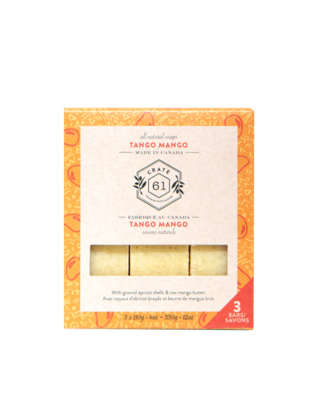 Crate 61 Organics | Bar Soap | Tango Mango | 3 Pack