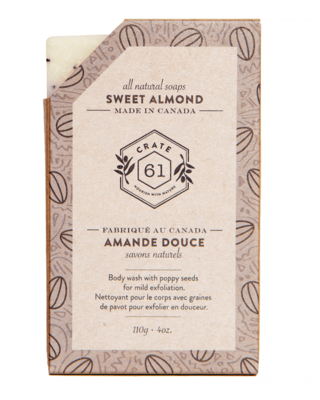 Crate 61 Organics | Bar Soap | Sweet Almond