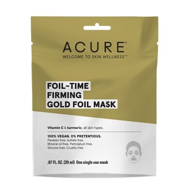 Acure | Facial Sheet Mask | Firming Gold Foil