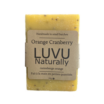 LUVU Naturally | Bar Soap | Orange Cranberry
