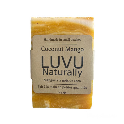 LUVU Naturally | Bar Soap | Coconut Mango
