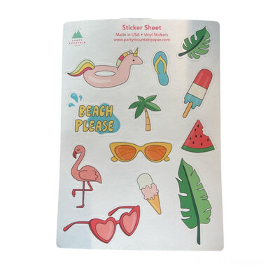 Stickers | Summer Sticker Sheet