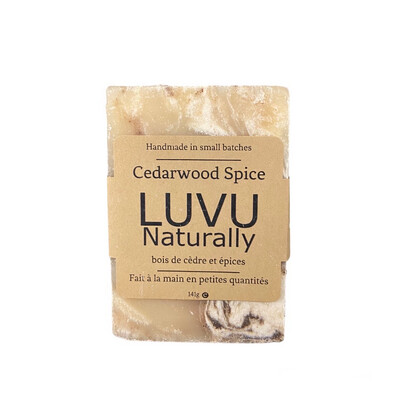 LUVU Naturally | Bar Soap | Cedarwood & Spice