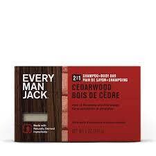Every Man Jack | Mens | Shampoo & Body Bar Soap | Cedarwood