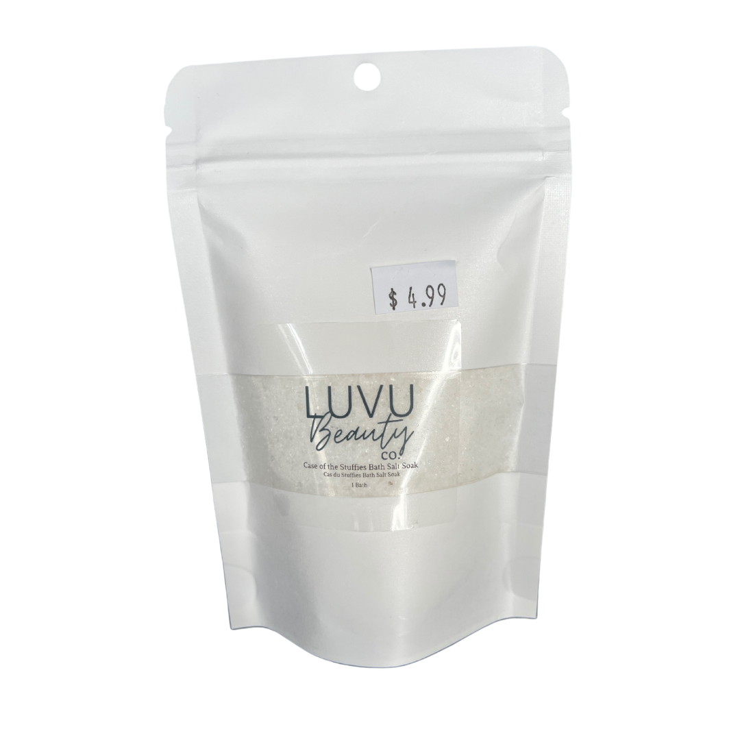 LUVU Beauty | Bath Salt | Case of the Stuffies